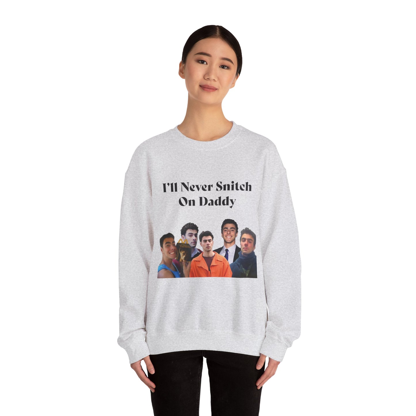 My Vigilante Boo Crewneck Sweatshirt | I'll Never Snitch on Daddy