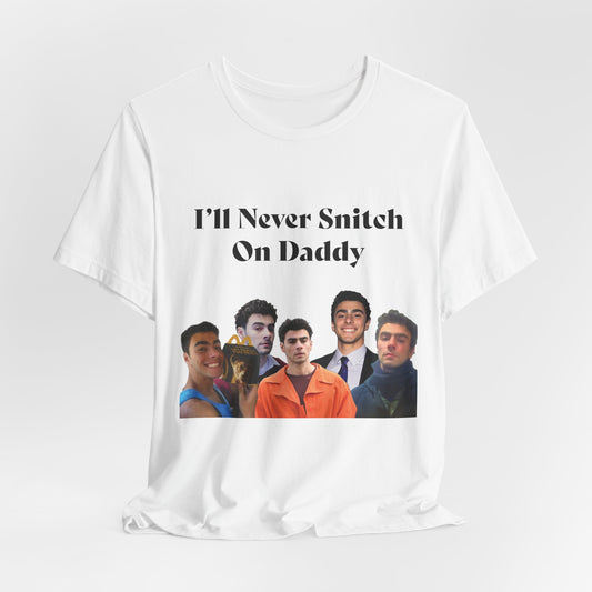 My Vigilante Boo Jersey Short Sleeve Tee | I'll Never Snitch On Daddy