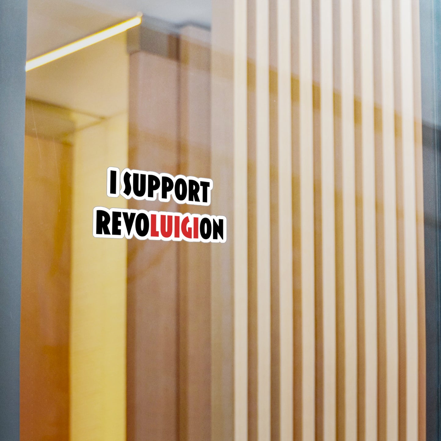 My Vigilante Boo Sticker I Support RevoLUIGIon